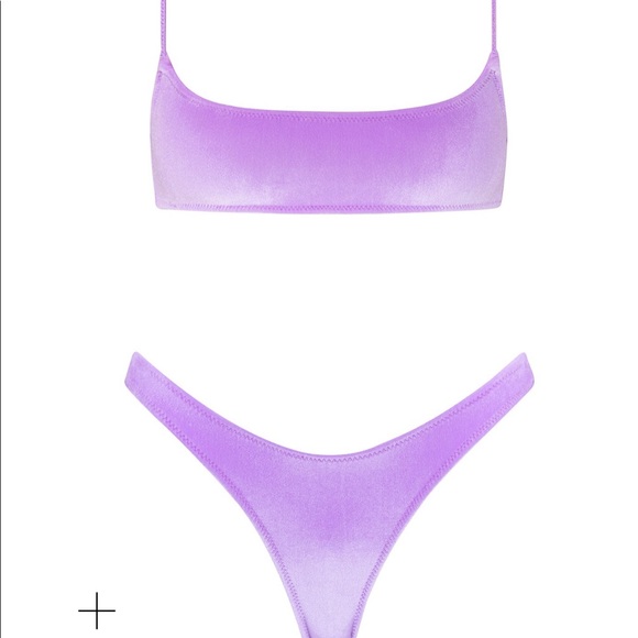 triangl swimwear Other - Triangl dreamland purple velour bikini swi…